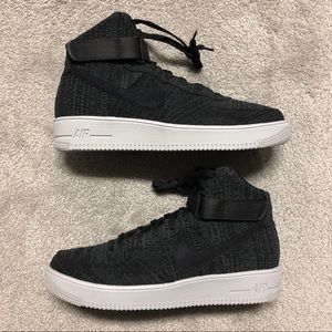 Nike Air Force 1 High FLYKNIT - 'BLACK' SIZE 12